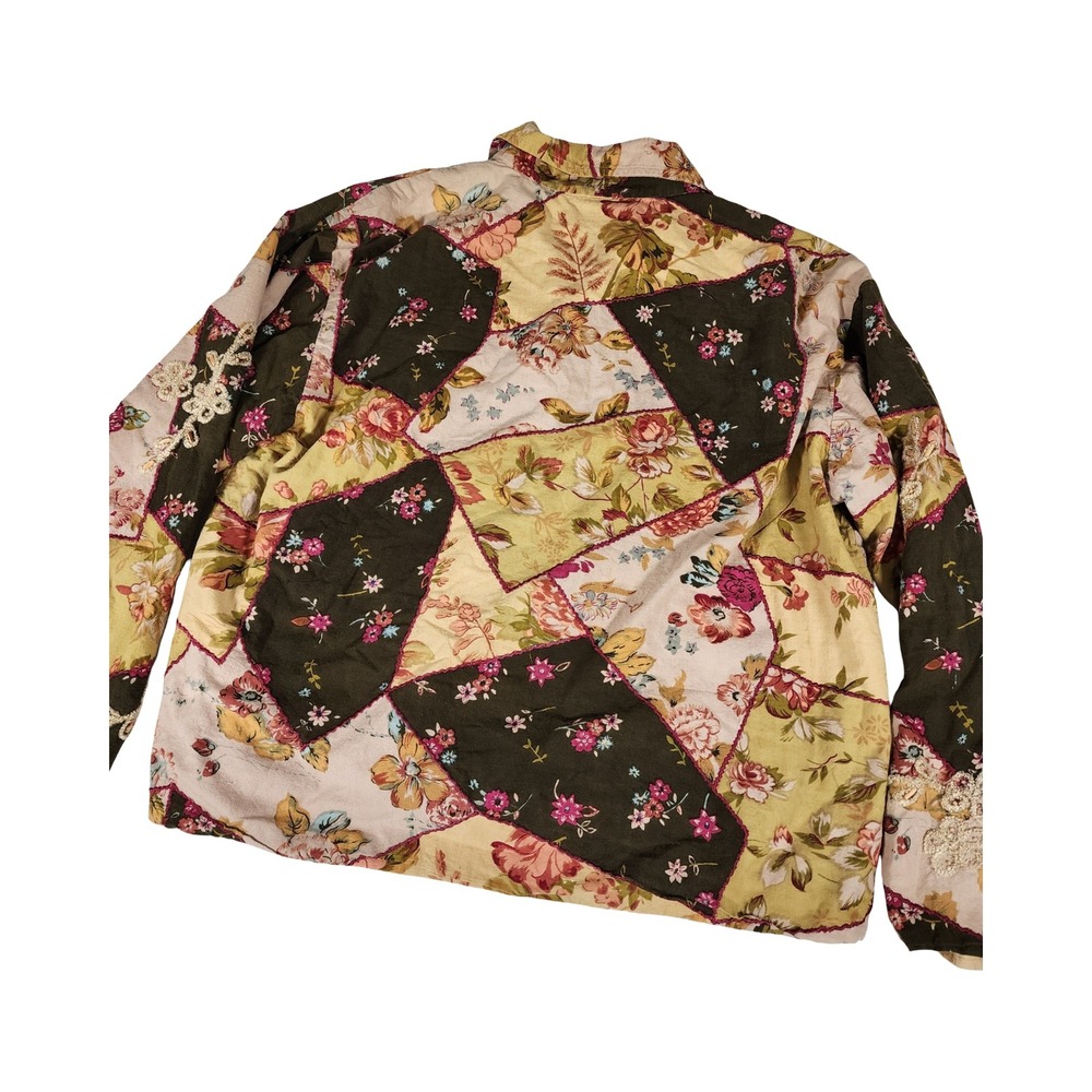 New Direction Floral Patchwork Jacket Womens XL C… - image 8